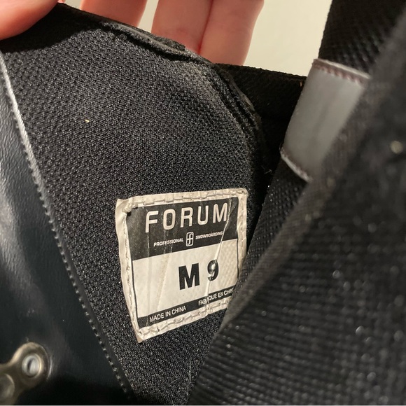 Forum Black Snowboarding Boots. Men’s. Size 9. - Picture 6 of 6